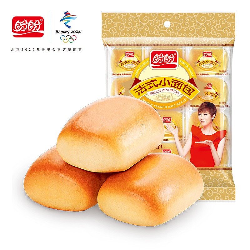 盼盼 法式小面包手撕面包 早餐面包 法式软面包 点心休闲零食 小面包320g/袋