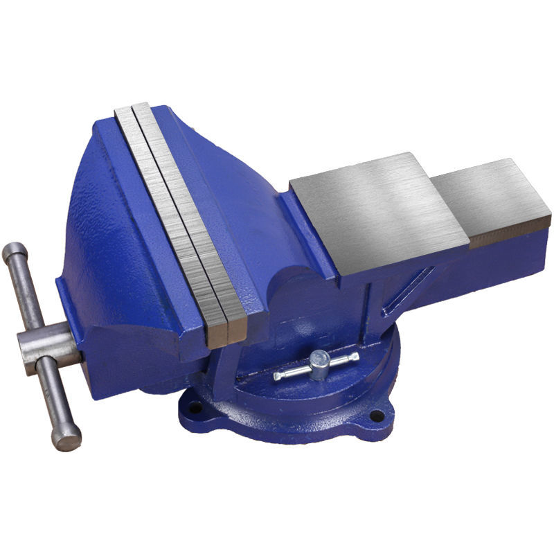 定制定制适用台钳工作台小型工业级多功能旋转重型老式旧平口台虎钳