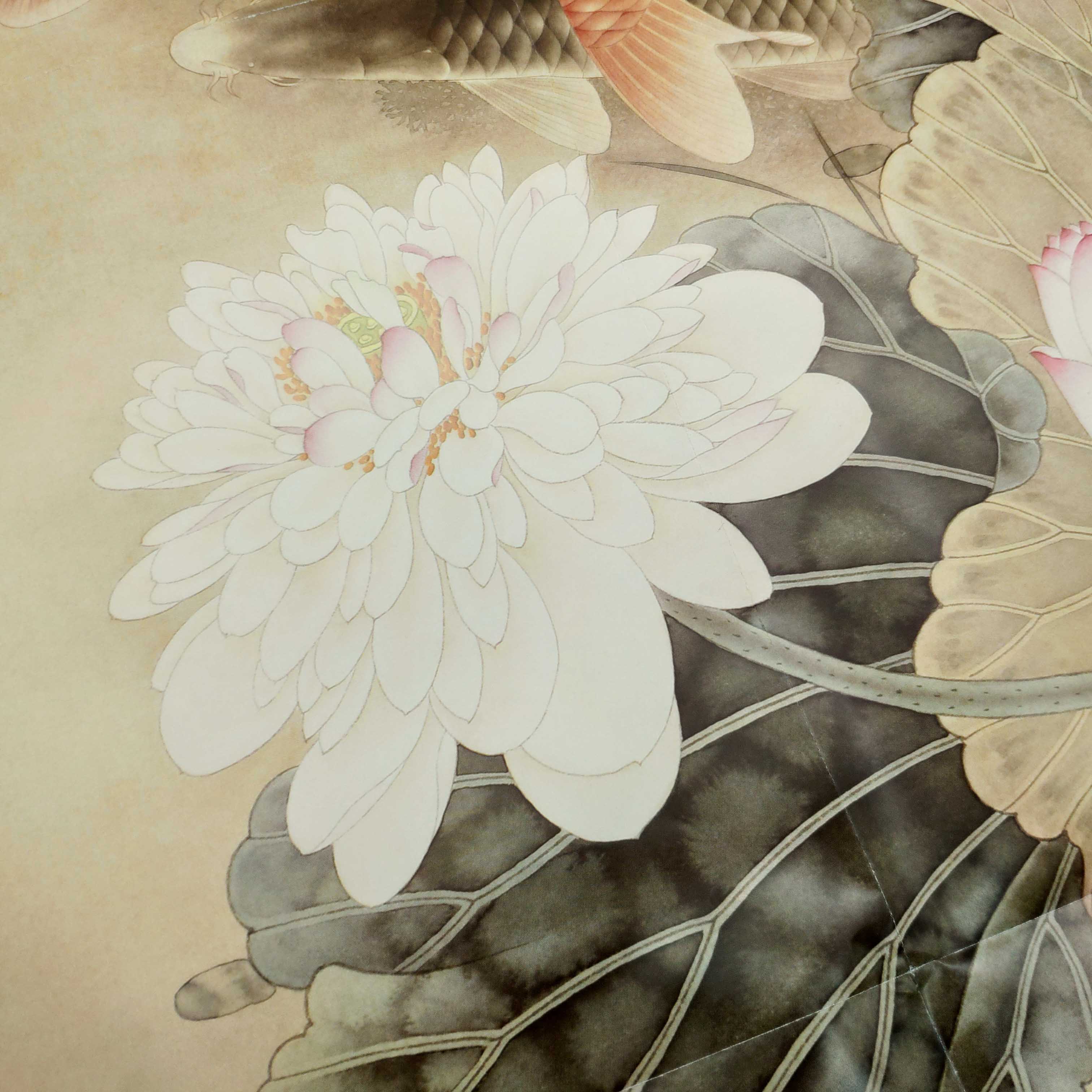 路雨年名家技法工笔原大步骤红鲤鱼睡莲锦鲤全两册工笔鲤鱼底稿上色