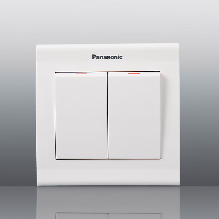 松下panasonic 雅适插座面板一开二开电视16a三孔 五 二开单控