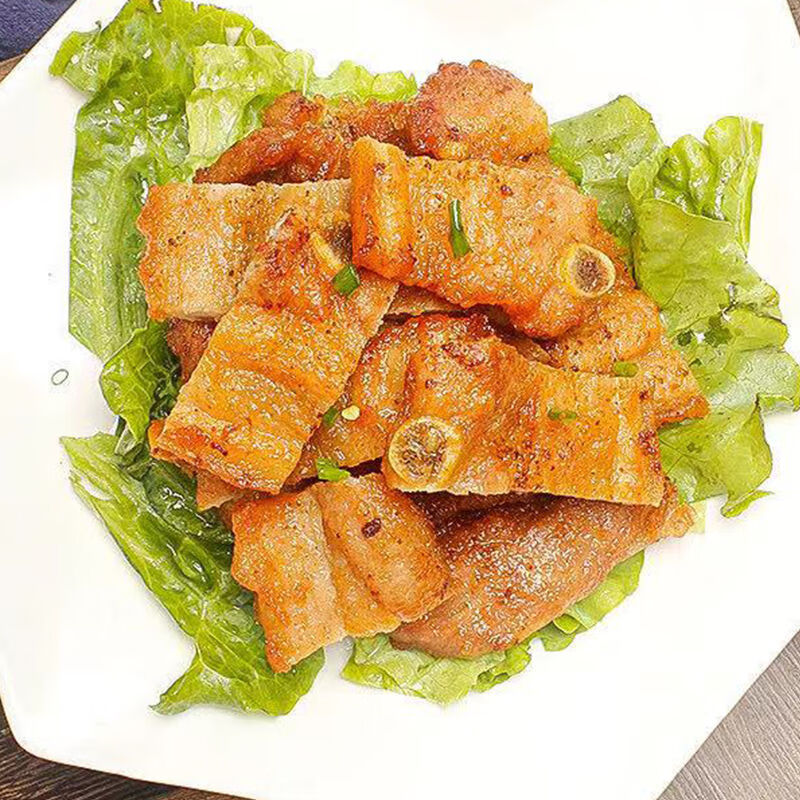 金六洲秘制海山骨半成品酒店餐饮调味腌制预制菜油炸调理菜商用 秘制