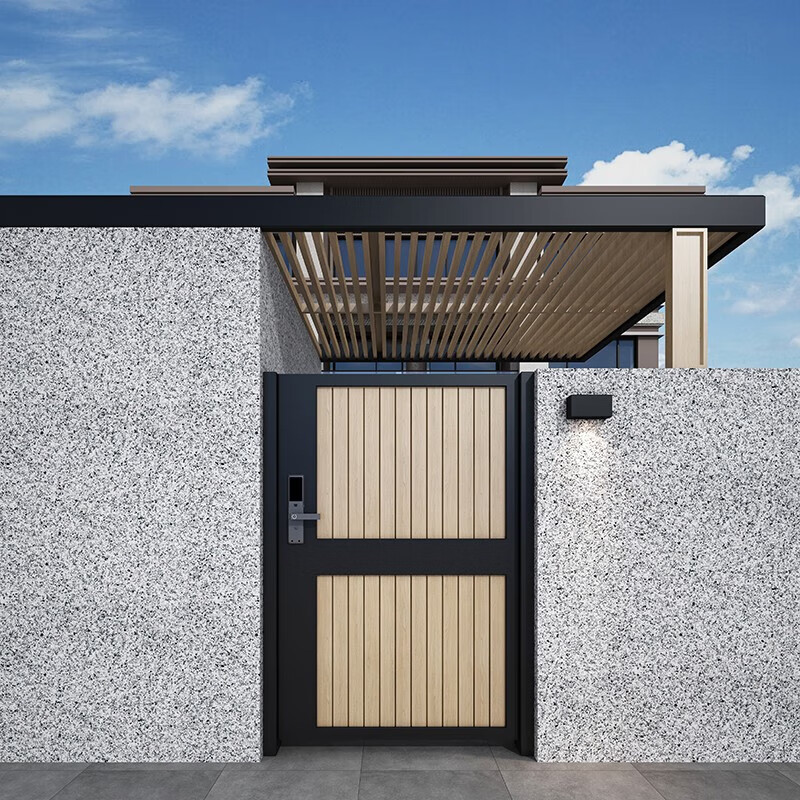 金特加铝合金庭院门电动别墅花园入户门乡村自建房院子栅栏户外院矮门