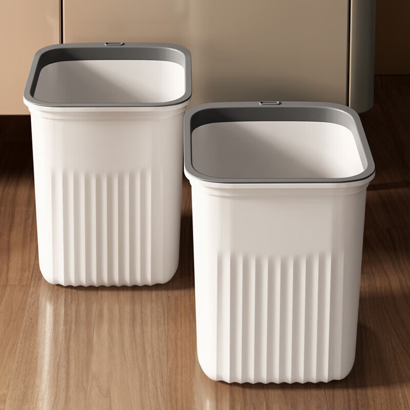 西玛易嘉垃圾桶大号压圈家用客厅厨房卫生间塑料大容量方形加厚垃圾篓 方形压圈垃圾桶【12L-白色怎么样,好用不?