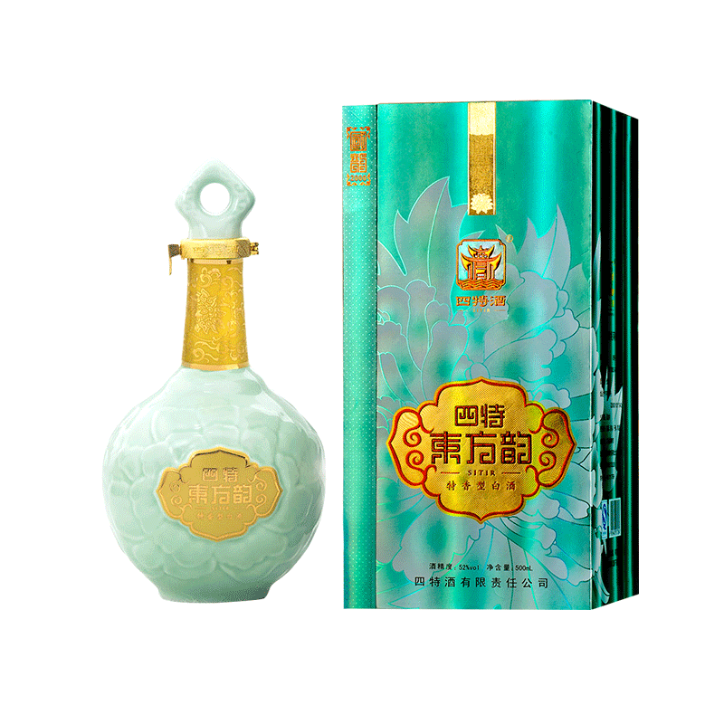 四特 东方韵 国韵 特香型白酒 52度 500ml 单瓶装