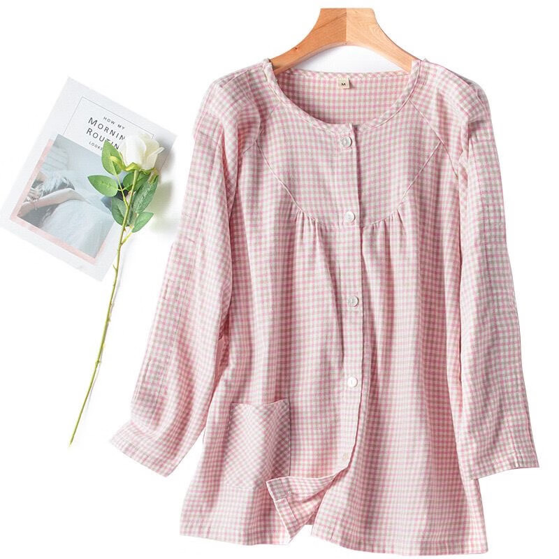 algori病号服易穿脱春夏薄款护理服秋纯棉骨折术后瘫痪卧床picc置管服