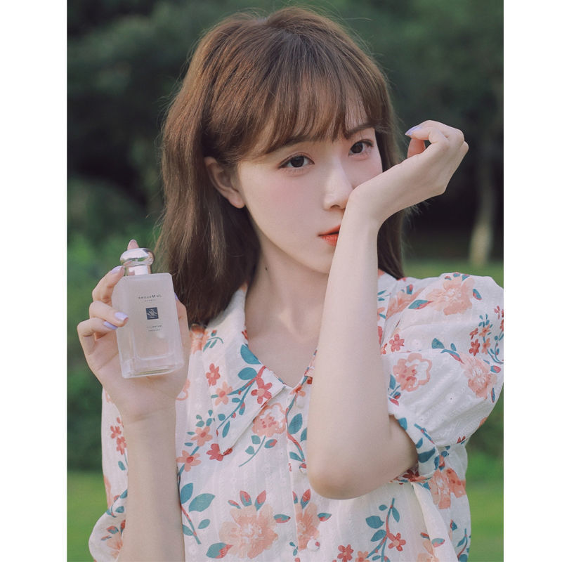 法式温柔风女碎花泡泡袖宫廷风衬衫上衣女气质仙女系甜美小衫度假