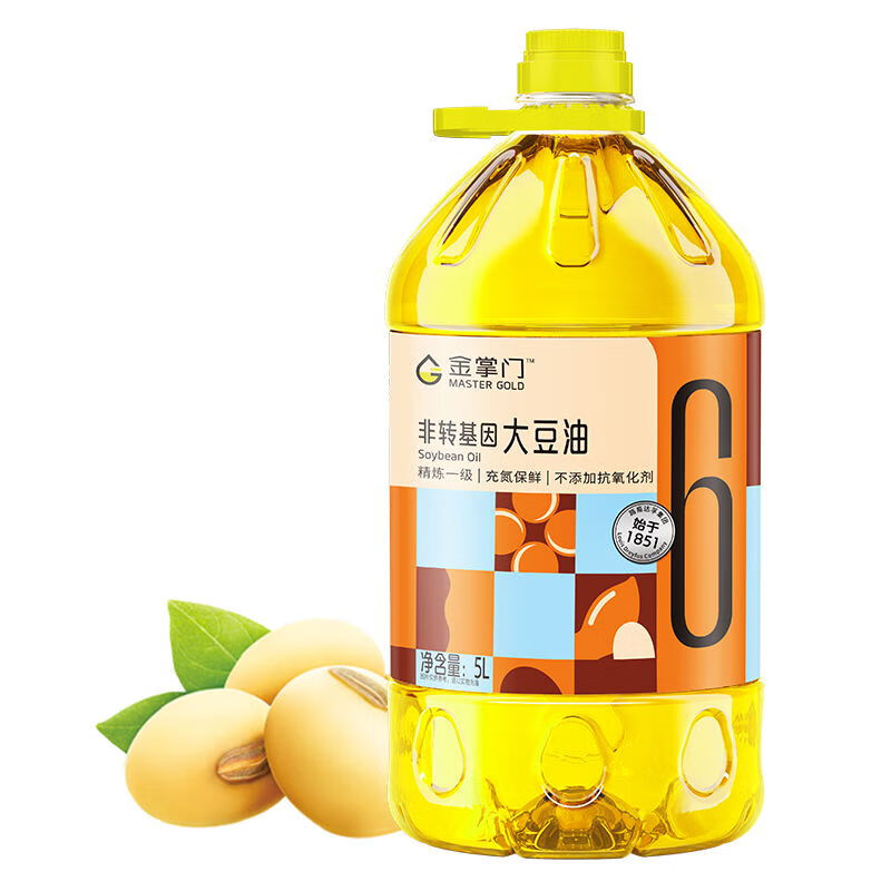 金掌门食用油 非转基因 大豆油5L 精炼一级 （新老包装随机发货）