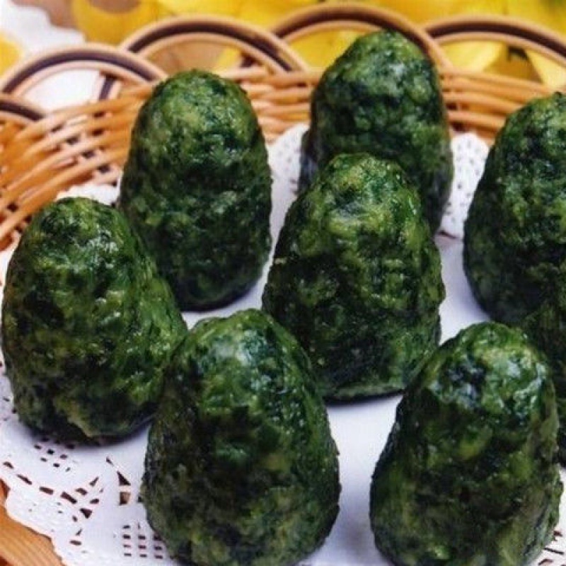 宓蝶榆钱窝窝 地瓜叶窝头新鲜红薯叶窝窝头野菜团子蔬菜馒头野菜窝窝