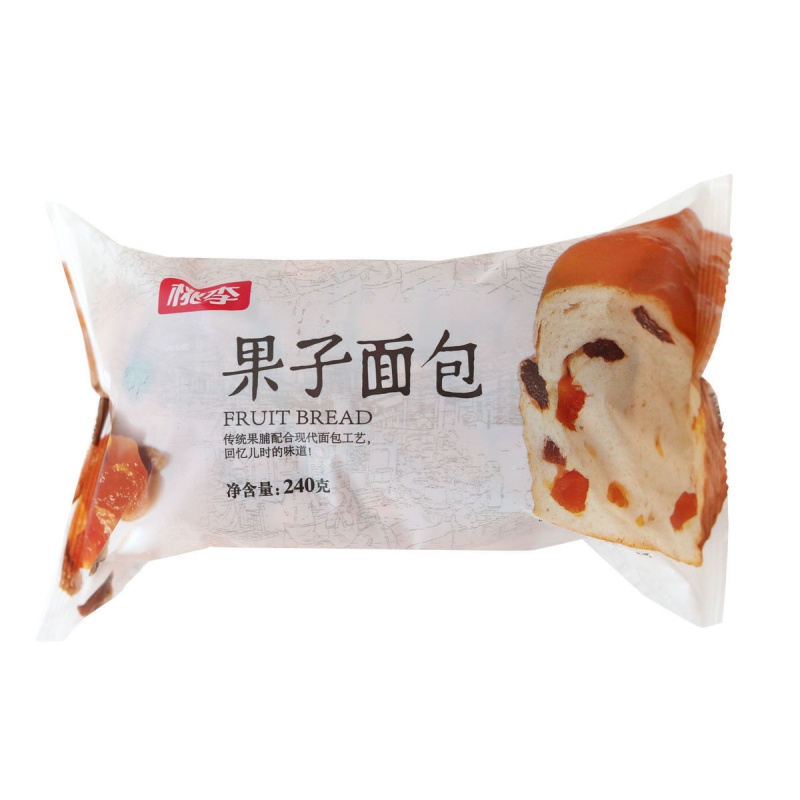 桃李面包 果子面包 早餐主食短保 果子面包240g*6袋