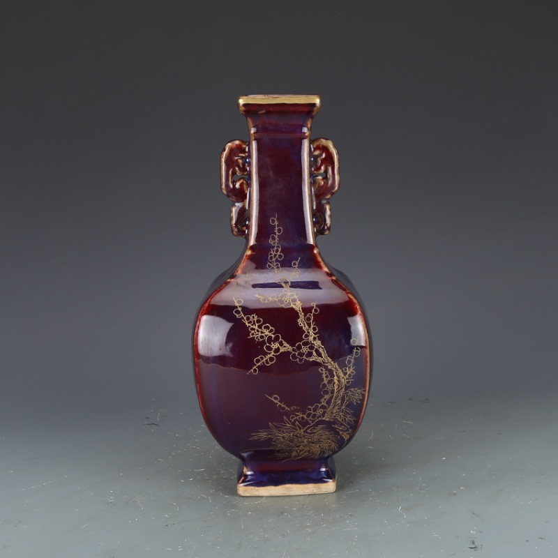 大花瓶陶瓷古玩收藏装饰品仿古瓷器干花花瓶古董真品艺术花瓶花瓶摆件