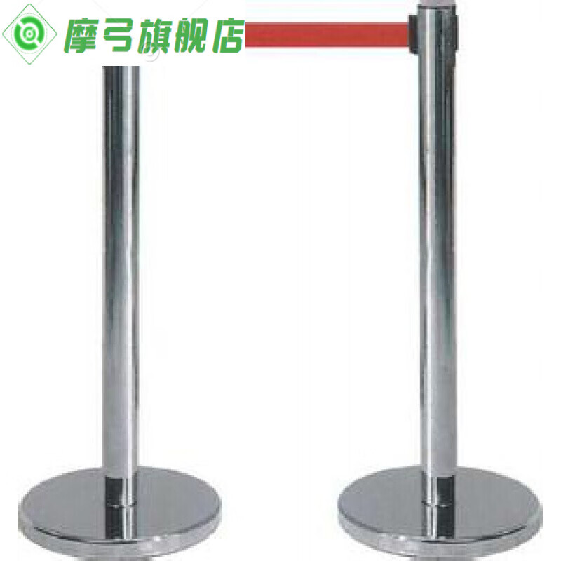 警戒带立杆  银行伸缩不锈钢5米线栏杆隔离带 围栏栏警戒线警示带立杆