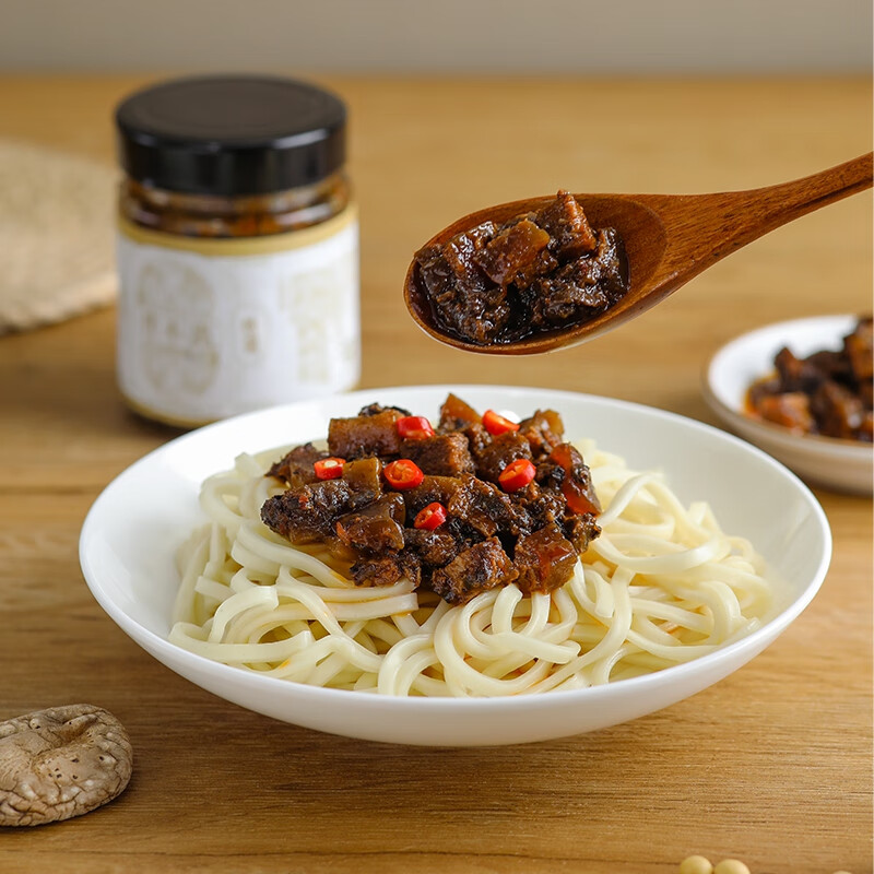 伴不离 素肉丁炸酱 无添加防腐剂 纯素炸酱拌面拌饭素酱 200g*1瓶尝鲜