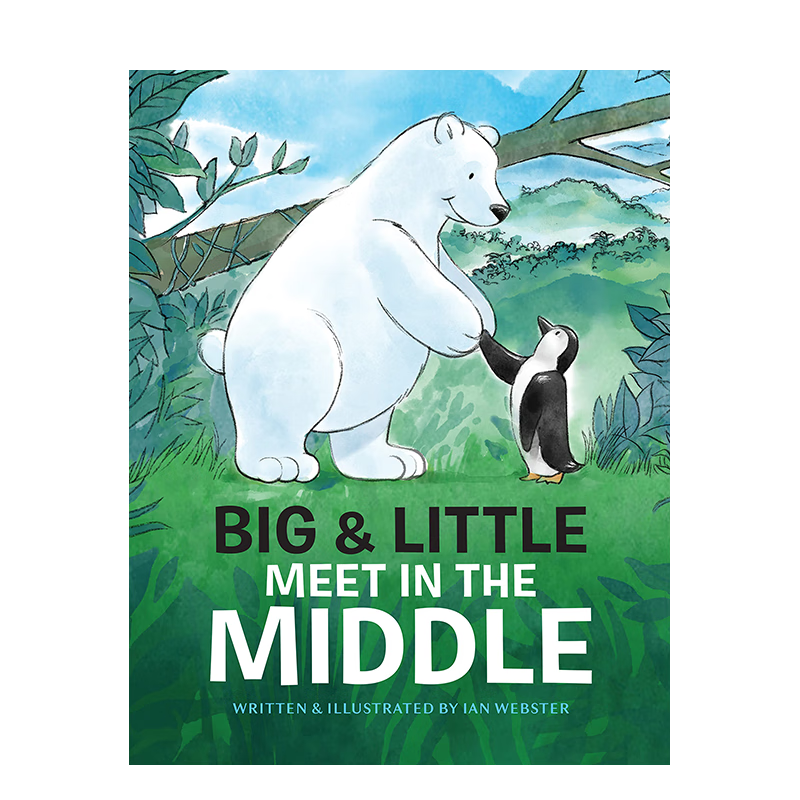 【现货】大北熊和小企鹅来相遇 big & little meet in the middle