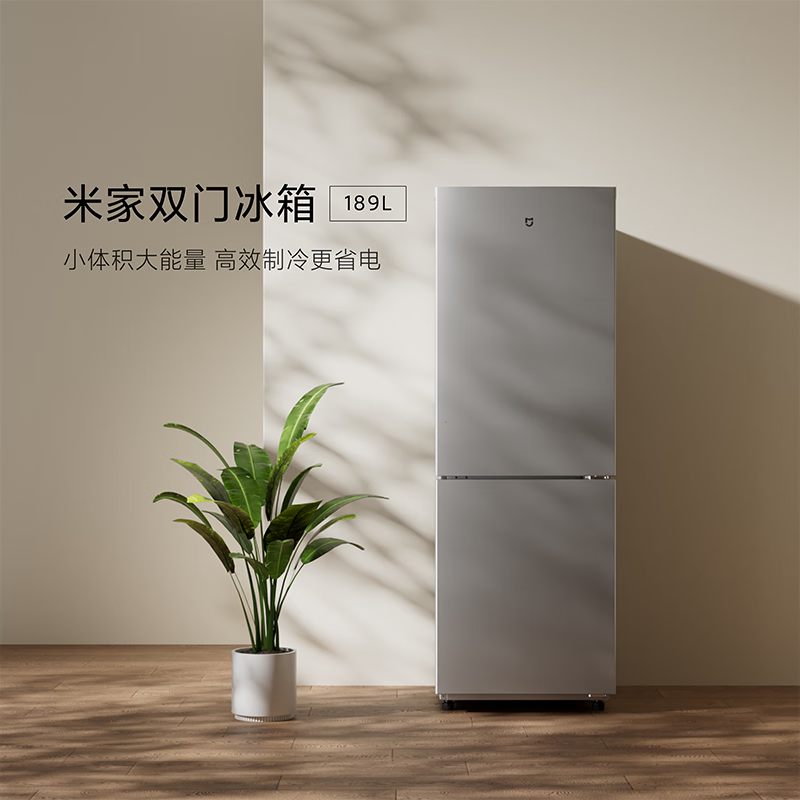小米 米家189L双门两门小型家用冰箱 BCD-189MDM