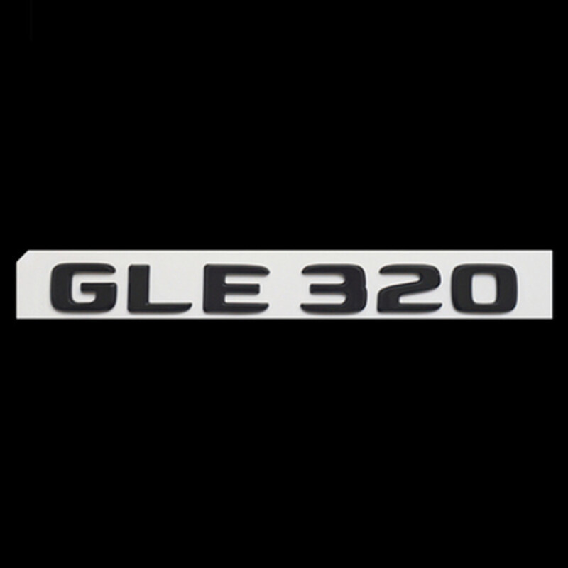 奔驰gle450尾标gle500 350 400 gle320车标gle63 amg标志黑色车贴 (17