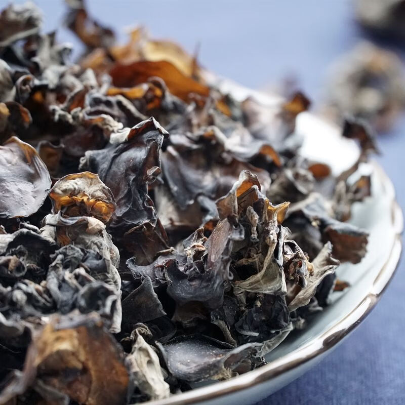 禾澹四川深山野生黑木耳200克干货软糯滑无添加天然大巴山通江木耳