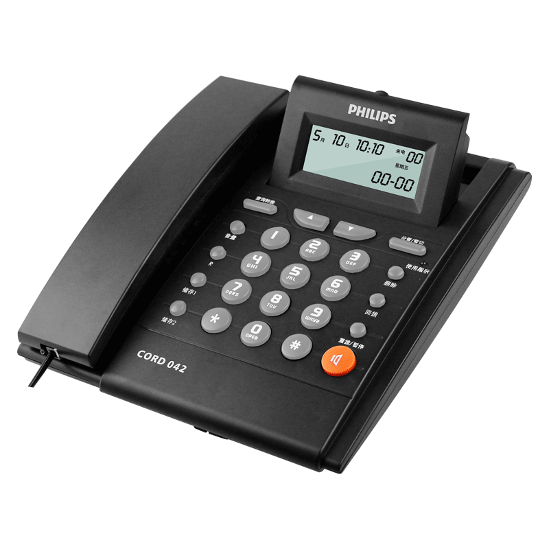 ���ڲ����������֣�PHILIPS���绰������ �̶��绰 �칫���� ���� ������ʾ ��Ļ�ɵ��� CORD042��ɫ 84.79Ԫ