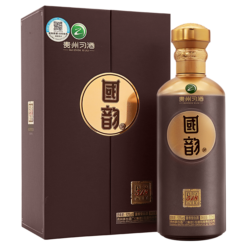 XIJIU 习酒 国韵 518 53%vol 酱香型白酒 500ml 单瓶装