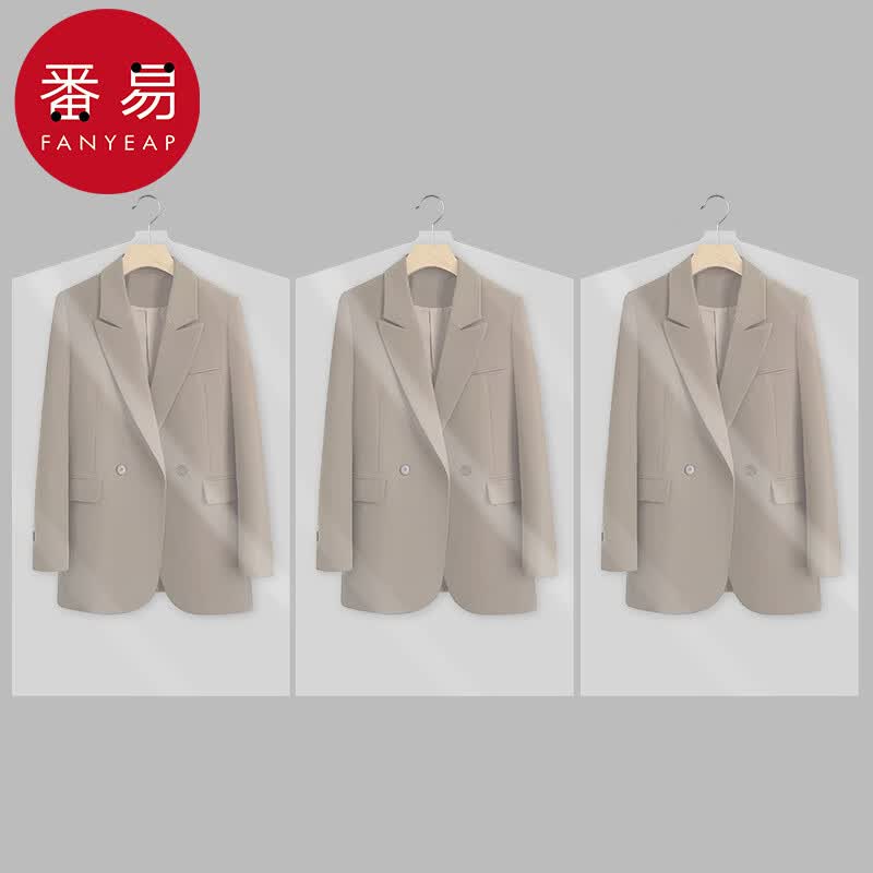 番易防尘罩/衣服A1val001:番易衣服防尘袋衣物收纳防尘挂式家用西装羽 透明薄款3个 60*88cm
