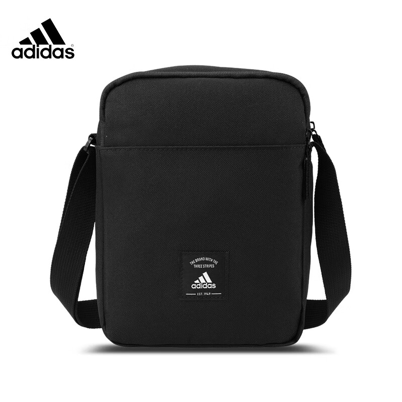 阿迪达斯 （adidas）斜挎包单肩包休闲运动包男潮流小背包旅行包手机包 黑色