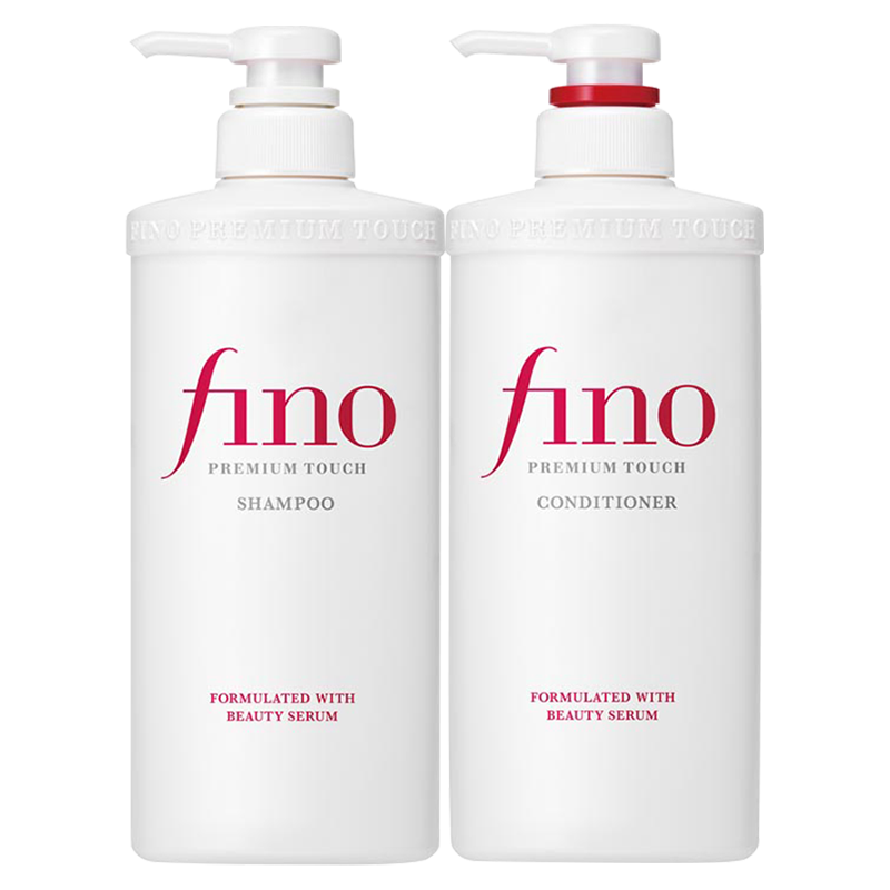 FINO芬浓 透润美容液洗护套装（洗发水+护发素）修护烫染受损滋养丝滑