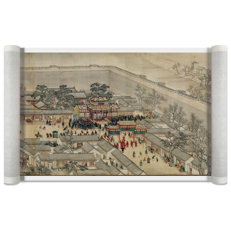 金格羽王翚 杨晋 康熙 乾隆南巡图卷名家真迹手卷长卷装裱收藏国画