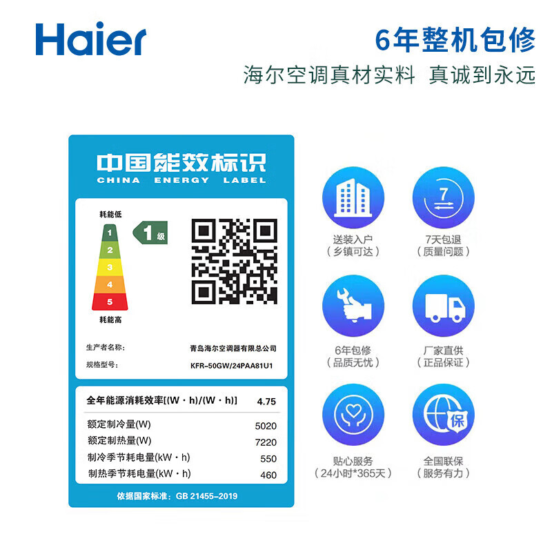 海尔 KFR-50GW/24PAA81U1空调用户好评如潮，真实评价在此！-图片3