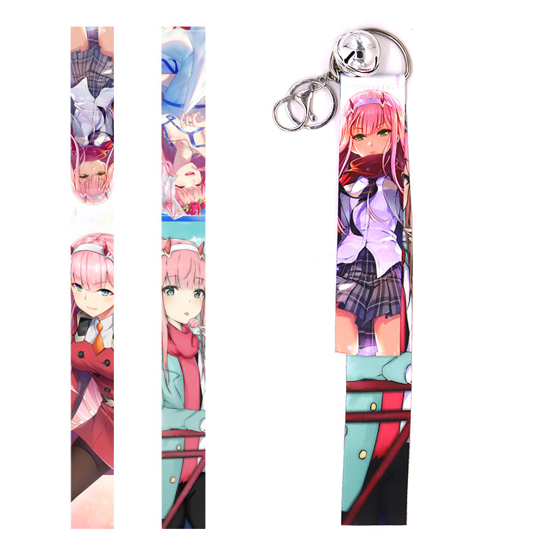 樱云漫动漫周边钥匙扣鬼灭之刃魔女之旅紫罗兰永恒花园卡通铃铛飘带
