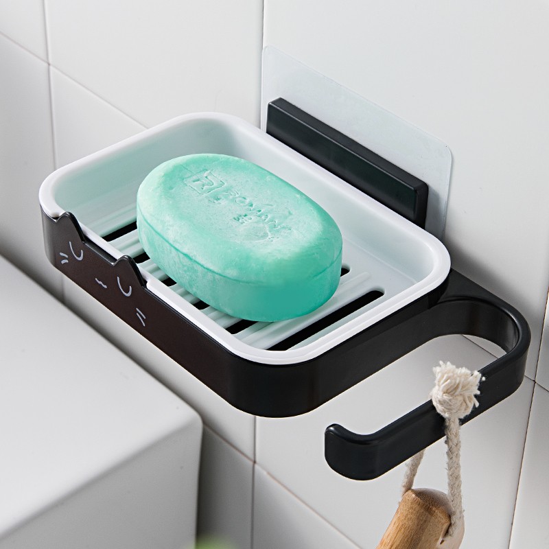 双庆 肥皂架 卫生间壁挂式香皂收纳盒 浴室洗手间洗手台挂墙上肥皂盒