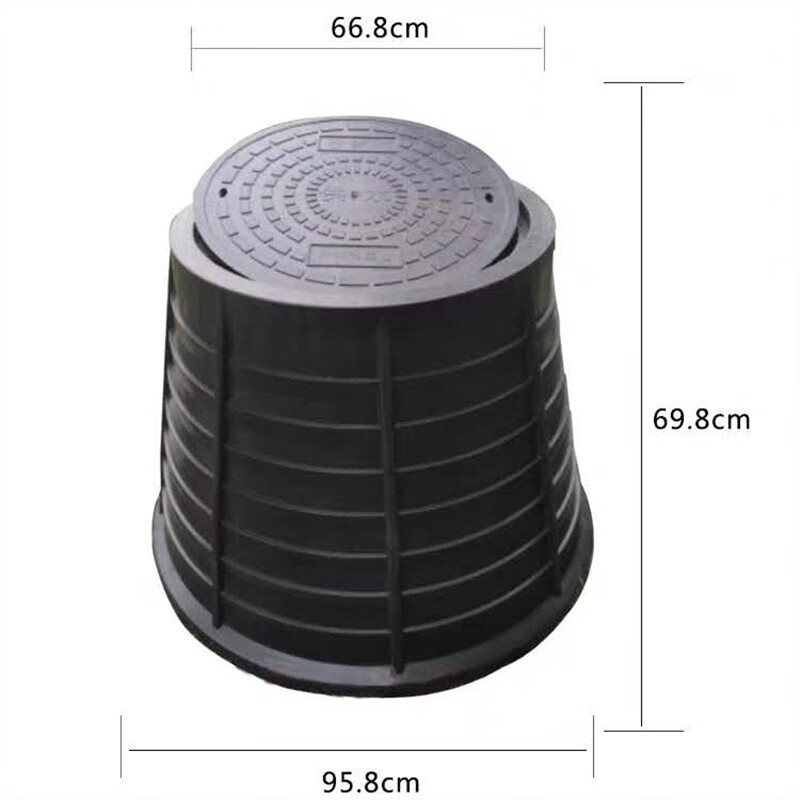 鹿色塑料阀门井塑料检查井一体化弱电井水表箱农村污水检查井电磁