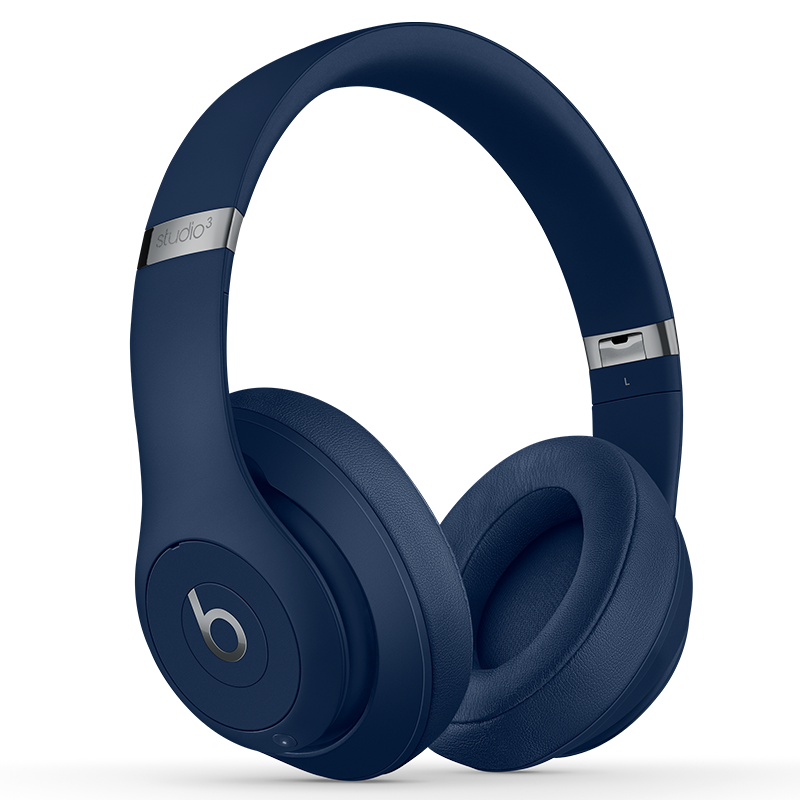 【准新品】beats Beats Studio3 Wireless 录音师无线3 头戴式 蓝牙无线降噪耳机 游戏耳机 - 蓝色   