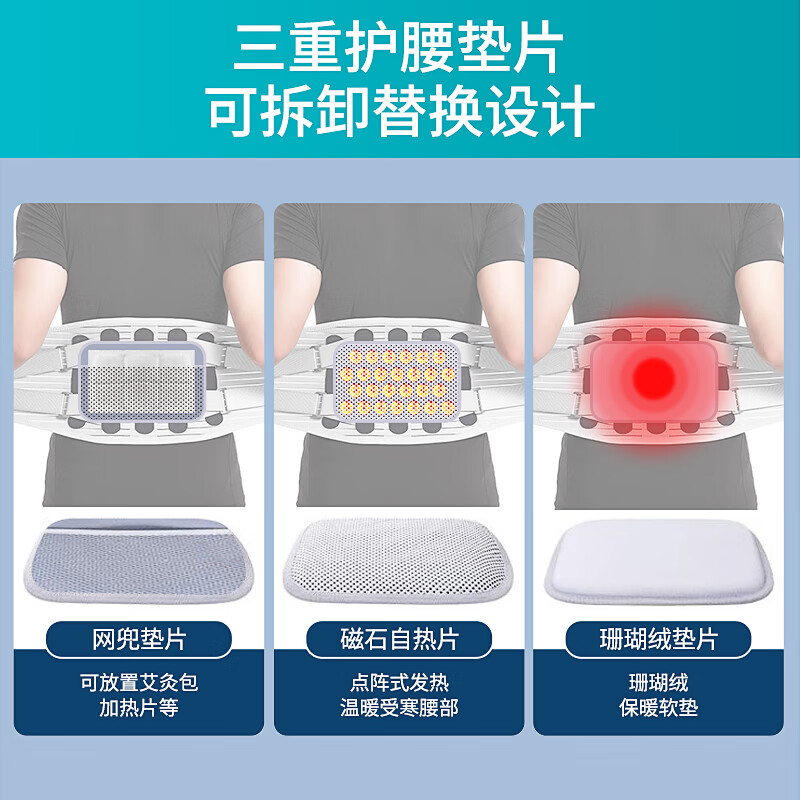 适美佳医用护腰带腰间盘突出腰托腰肌劳损腰疼护腰透气男女收腹束缚带 钢板护腰升级款XL码