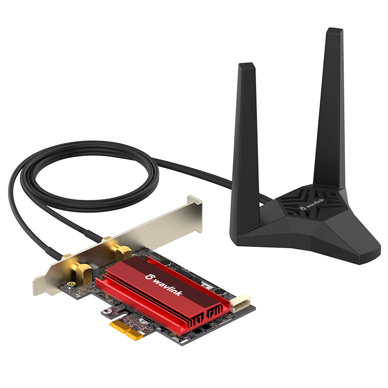 睿因（Wavlink）WN675X3 AX210無(wú)線網(wǎng)卡千兆電競(jìng)游戲WiFi6臺(tái)式機(jī)內(nèi)置PCI-E網(wǎng)卡5400M wifi接收發(fā)射藍(lán)牙5.3