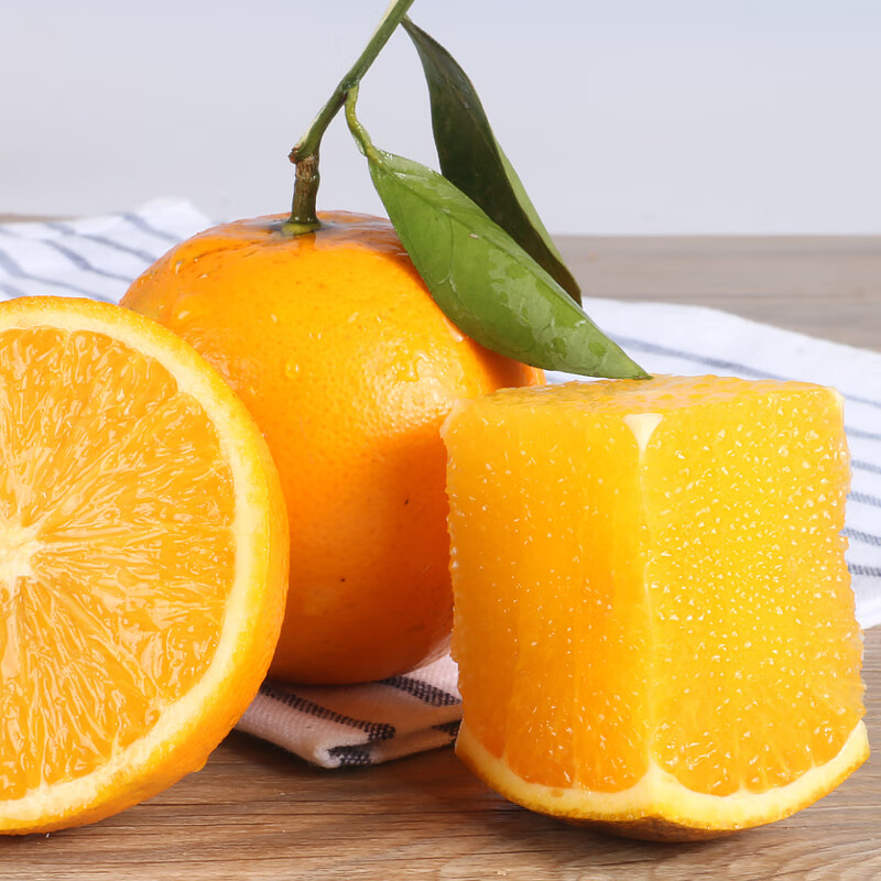 正宗湖南永兴冰糖橙 现摘新鲜橙子当季水果手剥甜橙应季脐橙大果 10斤带箱中果(60mm-65mm) | 礼盒装