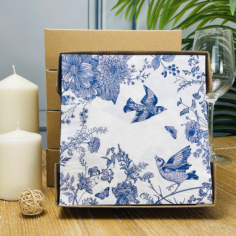 七千色创意餐巾纸彩色印花纸巾酒杯插花纸酒店派对婚庆生日用纸每包50