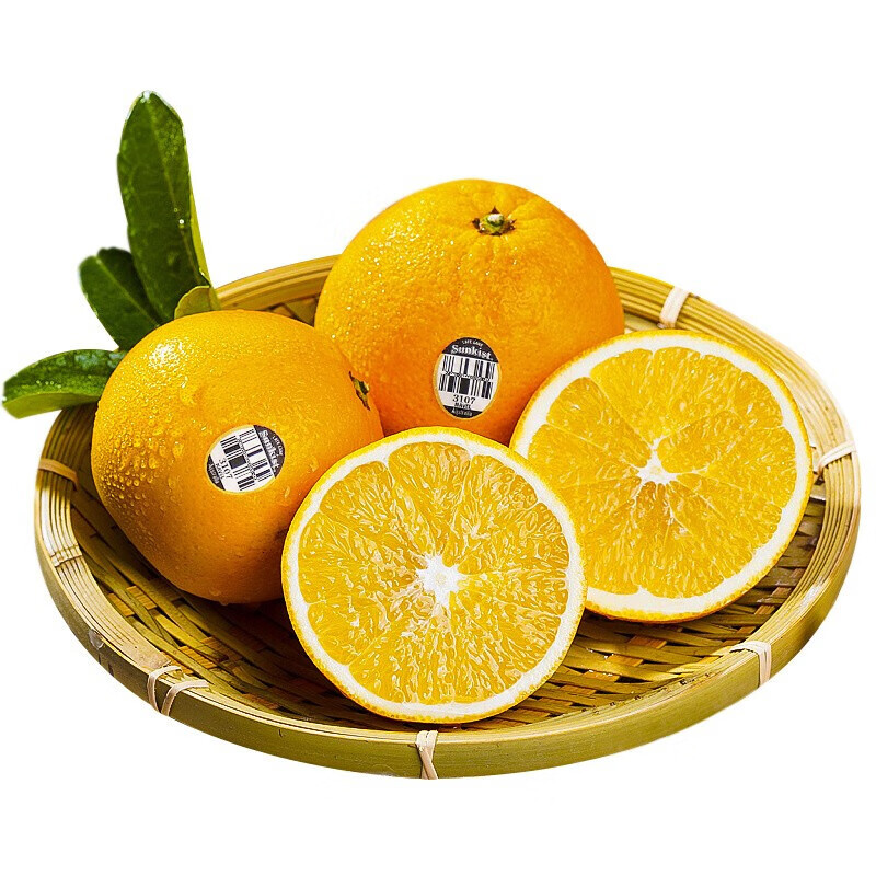 青尊园美国新奇士橙黑标脐橙新鲜进口橙甜橙子水果礼盒箱装水果皮薄橙子 2斤精选装