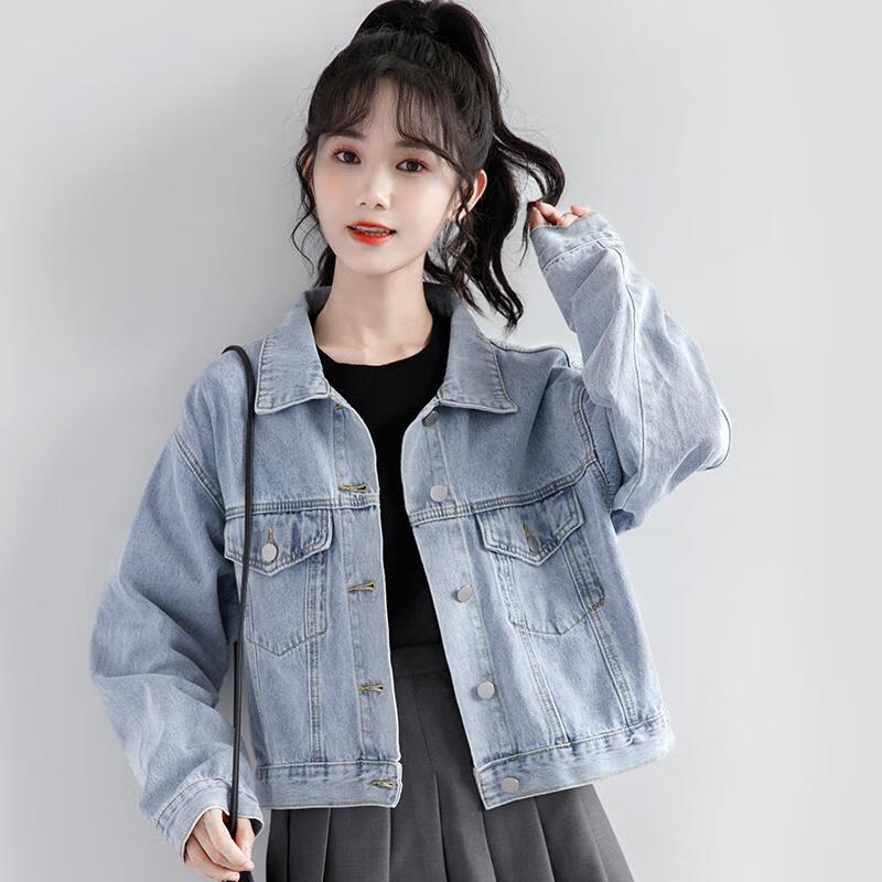 牛仔外套女春秋薄款韩版宽松休闲外搭上衣ins潮秋天女式秋季女生显瘦