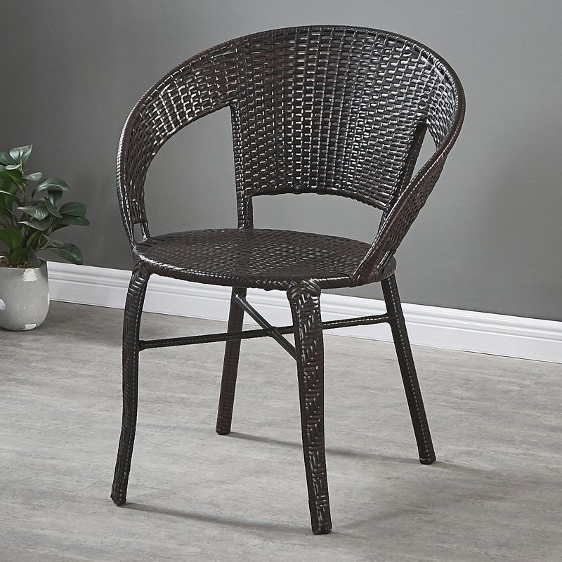 登士柏竹编藤椅阳台小藤椅子单人扶手靠背椅休闲家用老人庭院户外室外