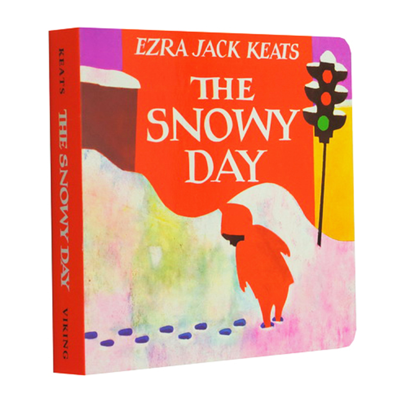 英文原版 The Snowy Day 下雪天 凯迪克金奖 纸板书 Ezra Jack Keats 儿童启蒙图画故事绘本