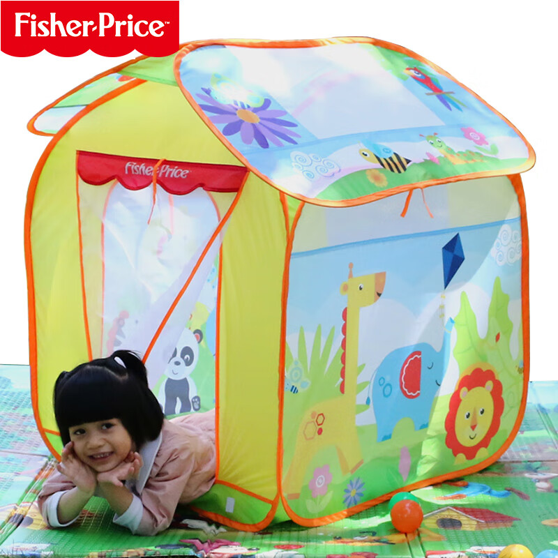 费雪（Fisher-Price）儿童帐篷游戏屋宝宝室内小孩户外玩具屋森林梦幻屋生日礼物