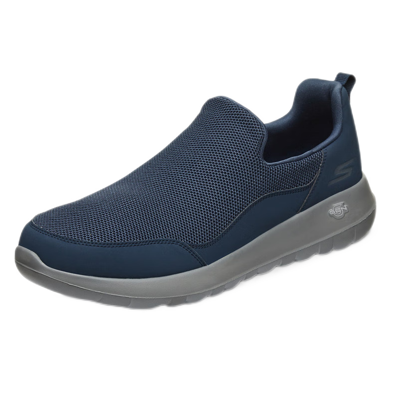 斯凱奇（Skechers）男鞋夏季一腳蹬健步鞋軟底透氣網(wǎng)面休閑運動(dòng)鞋54626