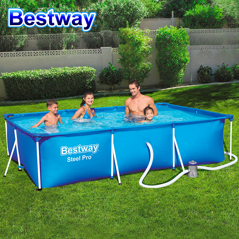 Bestway百适乐 儿童游泳池加大加厚 成人戏水池户外家用水池带过滤泵3×2.01×0.66m 56411