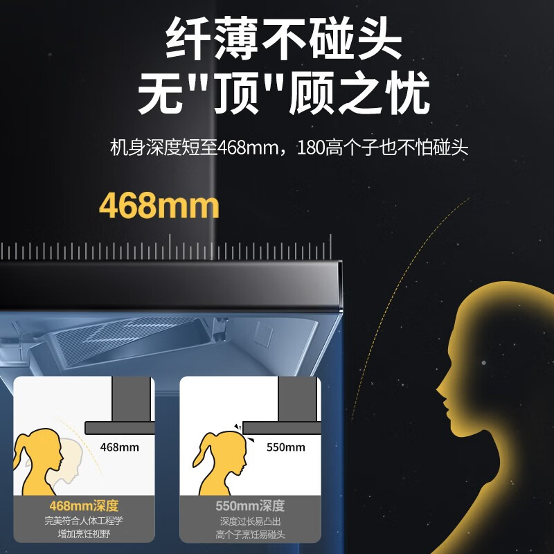 百得（BEST）华帝出品 抽油烟机 欧式家用脱排油烟机 21立方大吸力 智能挥手感应 热炫自动洗 CXW-240-E312