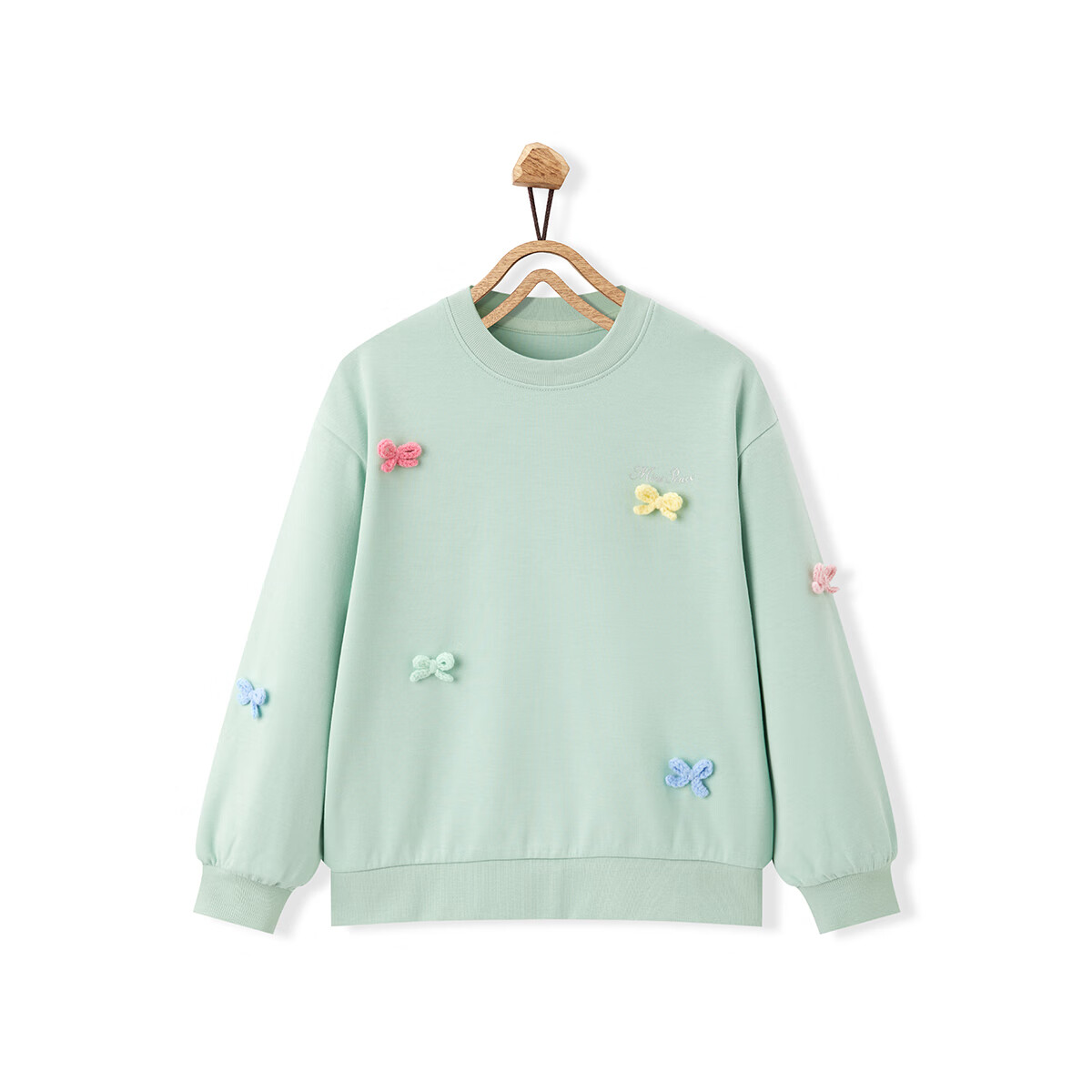 MiniPeace太平鸟童装秋新女童卫衣F2CRE3J23 绿色 120cm