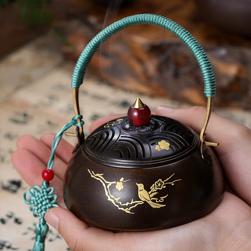 钟僖琪古风小手炉碳仿古取暖随身手捧暖手炉袖炉盘香炉家用室内香熏