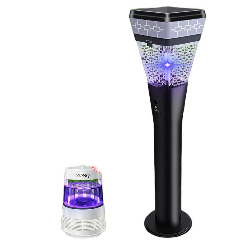 格林盈璐滅蚊燈戶外太陽能滅蚊器商用室外電殺蚊蟲草坪燈路燈電擊式驅(qū)蚊燈 太陽能·智能光控