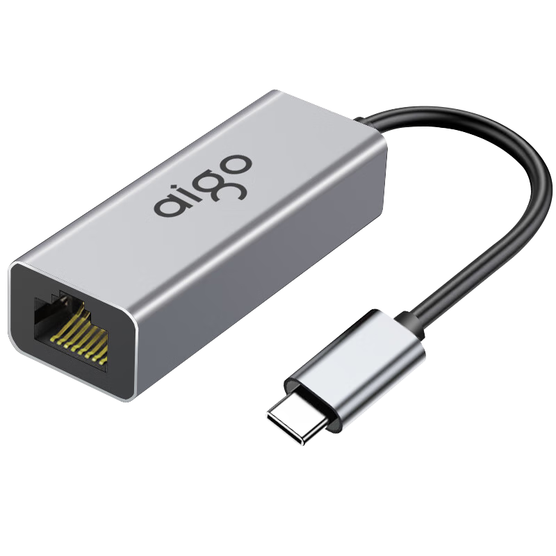 �����ߣ�aigo��Type-Cת����RJ45����������������ת��ͷת�����ʼǱ���չ�� ����С�׻�Ϊƻ����չ��R01C(����)