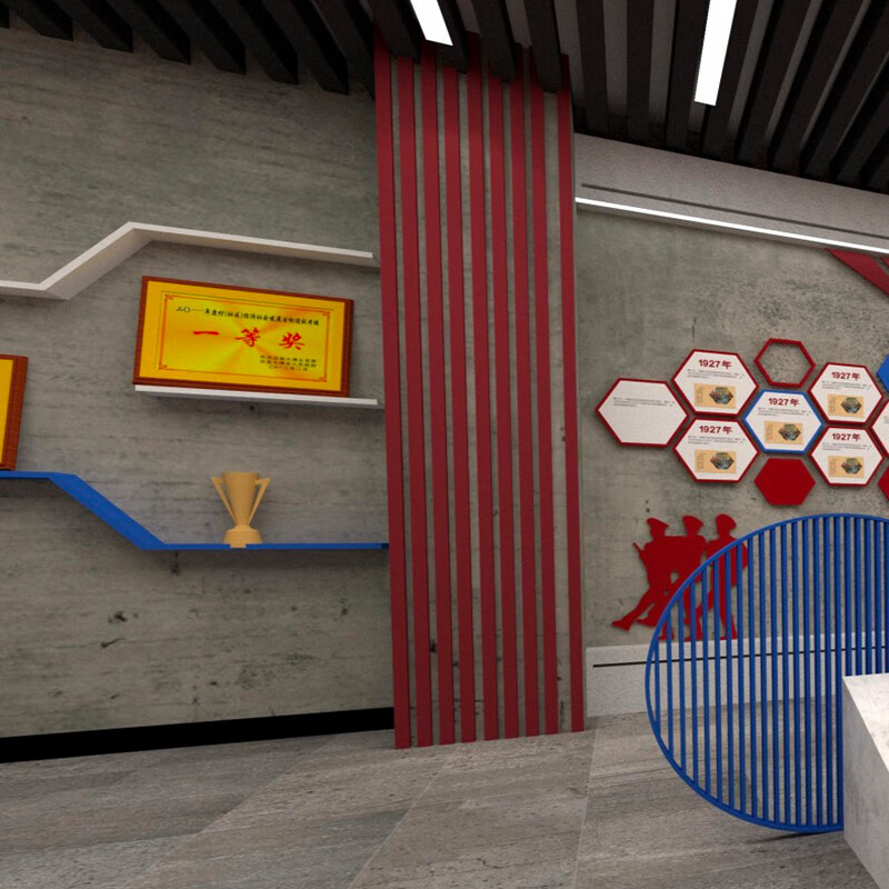 誉昂行 荣誉室uv展板 亚克力字 尺寸样式可定制yax-0006