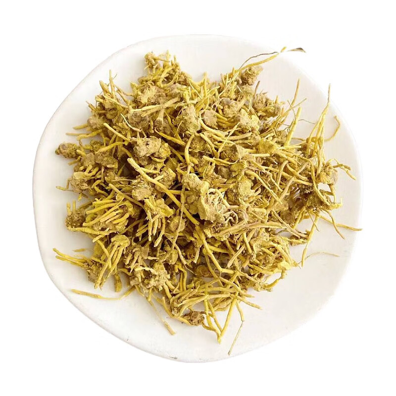 海夏正宗特级青藏高原雪山黄龙草根头含须条野生根茎龙须草根茶中药材