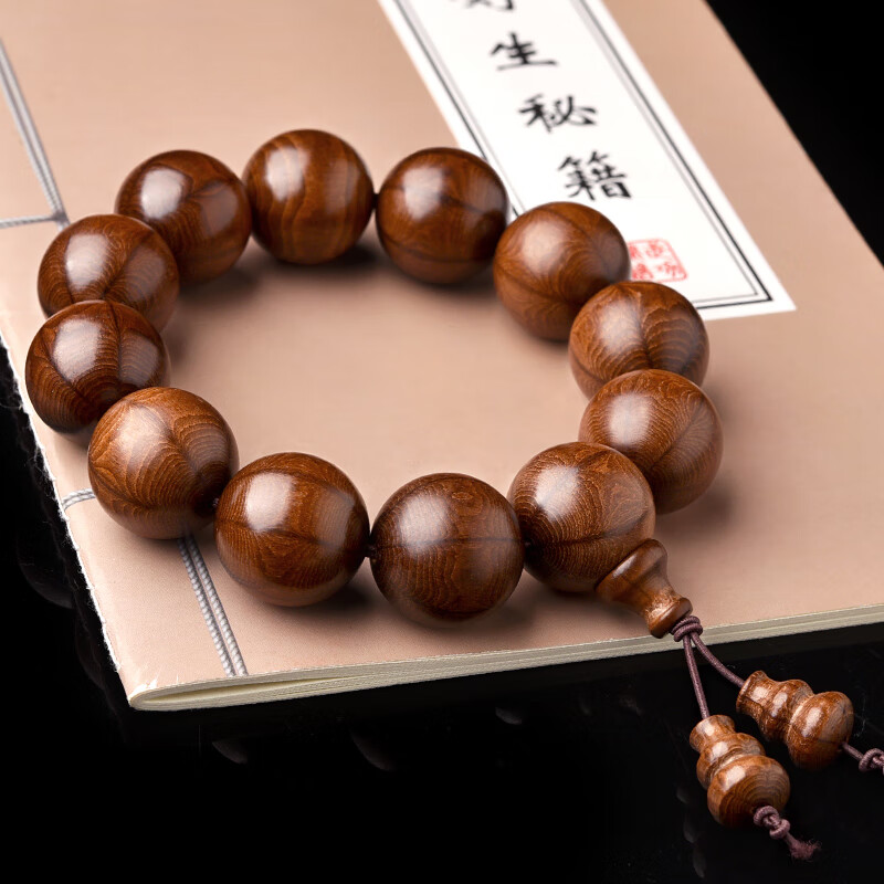 帛灵 收藏级天然六道木手串男五台山老料降龙木念珠手链龙须藤佛珠